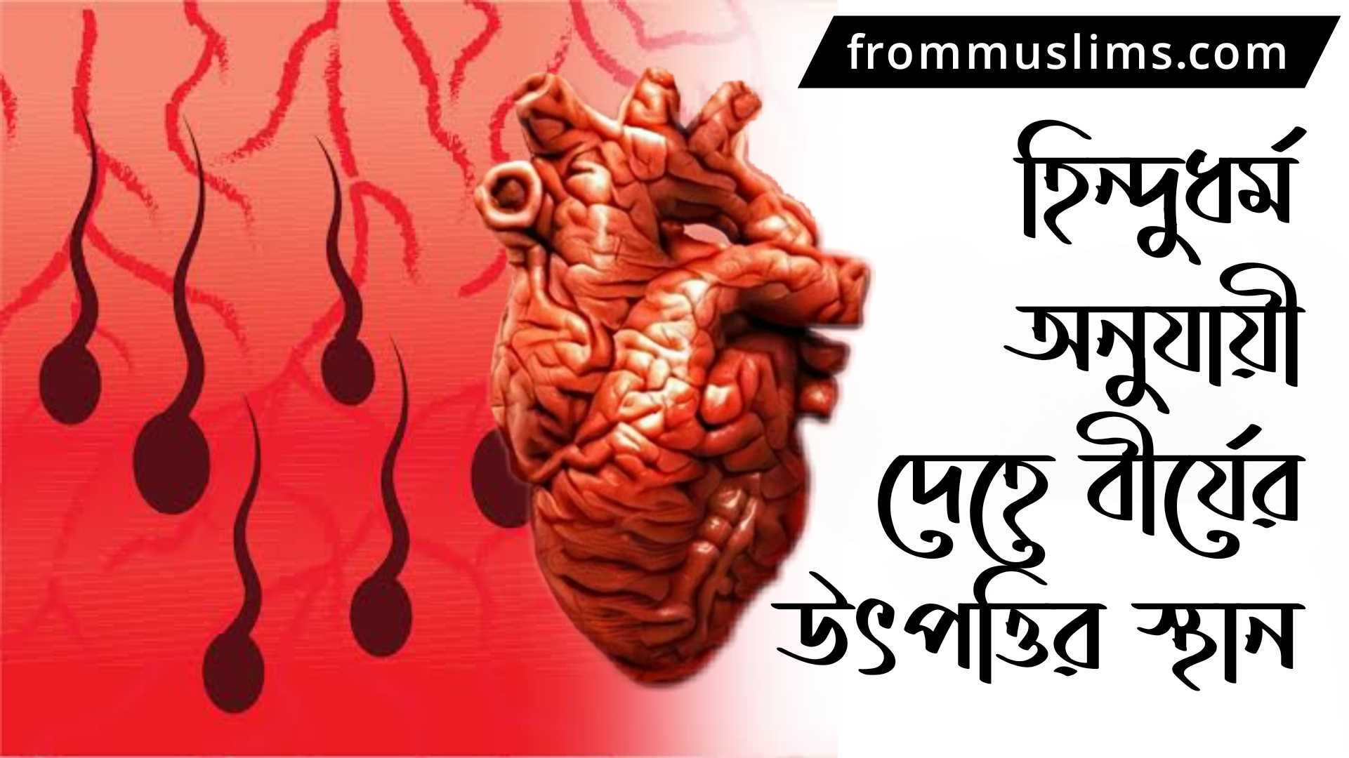 হিন্দুমতে দেহে বীর্যের উৎপত্তিস্থল হিন্দুমতে দেহে বীর্যের উৎপত্তিস্থল