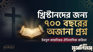 ইবনুল কায়্যিম-এর কাব্য: খ্রিস্টানদের প্রতি প্রশ্ন